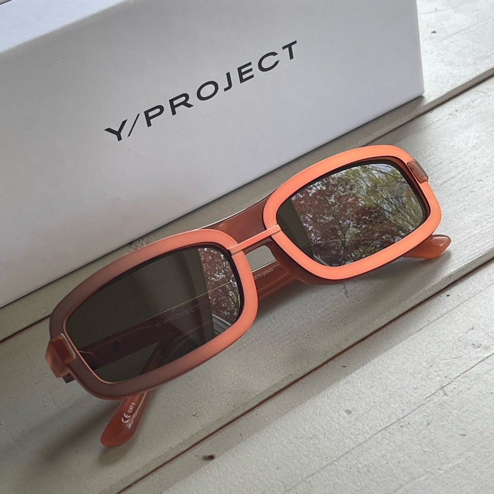 Y/Project x Linda Farrow Orange Unisex Sunglasses